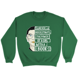 Ruth Bader "A Girl With A Book" Sweatshirt - Gifts For Reading Addicts