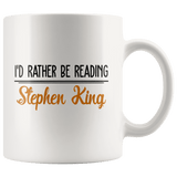 "I'd Rather Be Reading SK"11oz White Mug - Gifts For Reading Addicts