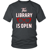 Rupaul"The Library Is Open" Unisex T-Shirt - Gifts For Reading Addicts