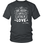 "We fall in love" Unisex T-Shirt - Gifts For Reading Addicts