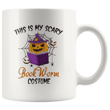 "Bookworm costume"11oz White Mug - Gifts For Reading Addicts