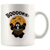 "BOOOOKS"11oz White Mug - Gifts For Reading Addicts