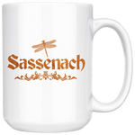 "Sassenach"15oz White Mug - Gifts For Reading Addicts