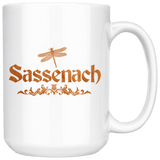 "Sassenach"15oz White Mug - Gifts For Reading Addicts