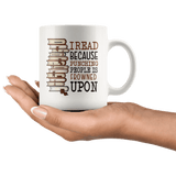 "I Read"11oz white mug - Gifts For Reading Addicts