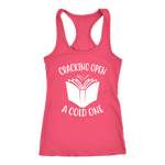 "Cracking Open A Cold One" Women's Tank Top - Gifts For Reading Addicts