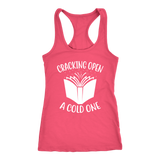 "Cracking Open A Cold One" Women's Tank Top - Gifts For Reading Addicts