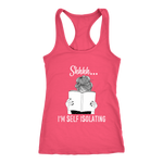 "Shhhh I'm Self Isolating" Women's Tank Top - Gifts For Reading Addicts