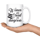 "Women who read"15oz white mug - Gifts For Reading Addicts