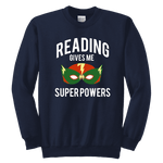 "Reading gives me"YOUTH CREWNECK SWEATSHIRT - Gifts For Reading Addicts