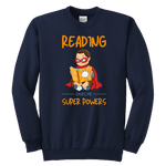 "Reading gives me"YOUTH CREWNECK SWEATSHIRT - Gifts For Reading Addicts