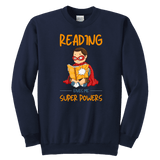 "Reading gives me"YOUTH CREWNECK SWEATSHIRT - Gifts For Reading Addicts