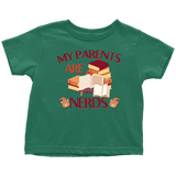 "My Parents Are Nerds"Toddler T-Shirt - Gifts For Reading Addicts