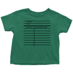 Library Card Toddler T-Shirt - Gifts For Reading Addicts