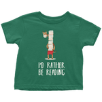 "I'd rather be reading" TODDLER TSHIRT - Gifts For Reading Addicts