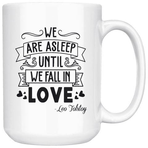 "We fall in love"15oz white mug - Gifts For Reading Addicts