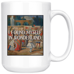 "I Found Myself In Wonderland"15oz White Mug - Gifts For Reading Addicts