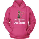 "Cats and books" Hoodie - Gifts For Reading Addicts