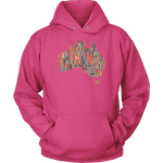 "Australia Bookish Map" Hoodie - Gifts For Reading Addicts