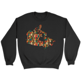 "Canada Bookish Map" Sweatshirt - Gifts For Reading Addicts