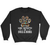 "Dogs and books" Sweatshirt - Gifts For Reading Addicts