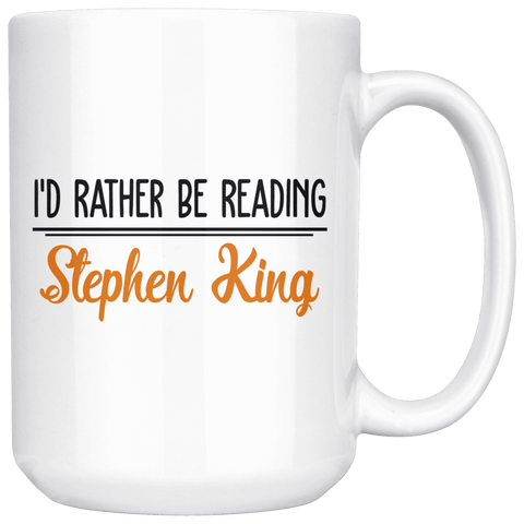 "I'd Rather Be Reading SK"15oz White Mug - Gifts For Reading Addicts