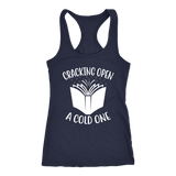 "Cracking Open A Cold One" Women's Tank Top - Gifts For Reading Addicts