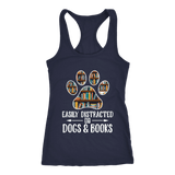 "Dogs and books" Women's Tank Top - Gifts For Reading Addicts