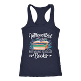 "Introverted But Willing To Discuss Books" Women's Tank Top - Gifts For Reading Addicts