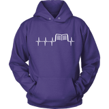 Book heart pulse Hoodie - Gifts For Reading Addicts