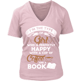 Books and Coffee V-neck - Gifts For Reading Addicts