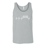 Book heart pulse Unisex Tank - Gifts For Reading Addicts