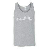 Book heart pulse Unisex Tank - Gifts For Reading Addicts