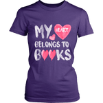 My heart belongs to Books - Gifts For Reading Addicts