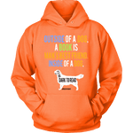 Outside of a dog a book is man's best friend Hoodie - Gifts For Reading Addicts