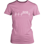 Book heart pulse Fitted T-shirt - Gifts For Reading Addicts