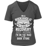 I'm a Bookaholic V-neck - Gifts For Reading Addicts