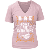 BAE, Books Are Everything V-neck - Gifts For Reading Addicts