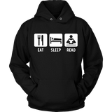 Eat, Sleep, Read Hoodie - Gifts For Reading Addicts