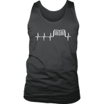 Book heart pulse Mens Tank - Gifts For Reading Addicts