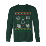 Christmas Bookish Ugly design Sweatshirt - Gifts For Reading Addicts