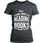 All i care about is reading books Fitted T-shirt - Gifts For Reading Addicts