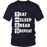 Eat, Sleep, Read, Repeat Unisex T-shirt - Gifts For Reading Addicts