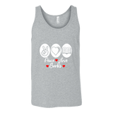 Peace, Love, Books Unisex Tank Top - Gifts For Reading Addicts