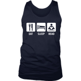 Eat, Sleep, Read Mens Tank - Gifts For Reading Addicts