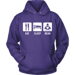 Eat, Sleep, Read Hoodie - Gifts For Reading Addicts