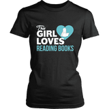 This girl loves reading books Fitted T-shirt - Gifts For Reading Addicts