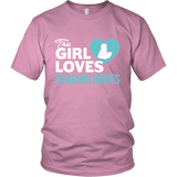 This girl loves reading books Unisex T-shirt - Gifts For Reading Addicts