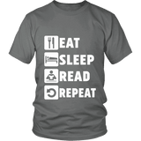 Eat, Sleep, Read, Repeat Unisex T-shirt - Gifts For Reading Addicts