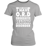 Stay Away I Have O.R.D Fitted T-shirt - Gifts For Reading Addicts